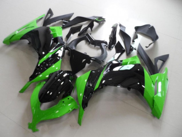 Best 2013-2016 Black Green Kawasaki ZX300R Motorbike Fairing Kits Canada