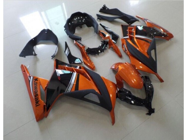 Best 2013-2016 Black Orange Kawasaki ZX300R Motor Fairings Canada