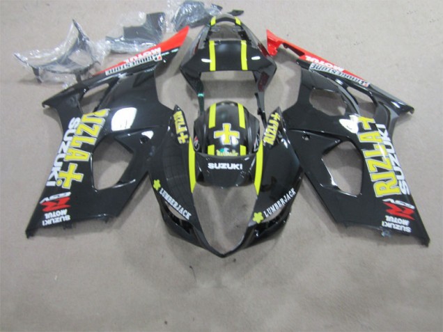 Best 2003-2004 Black Rizla Suzuki GSXR1000 Motorbike Fairing Kits Canada