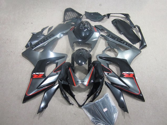 Best 2005-2006 Black Red Suzuki GSXR1000 Motorcycle Fairings Kit Canada