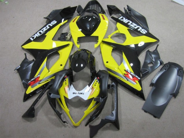 Best 2005-2006 Black Yellow Suzuki GSXR1000 Motor Bike Fairings Canada