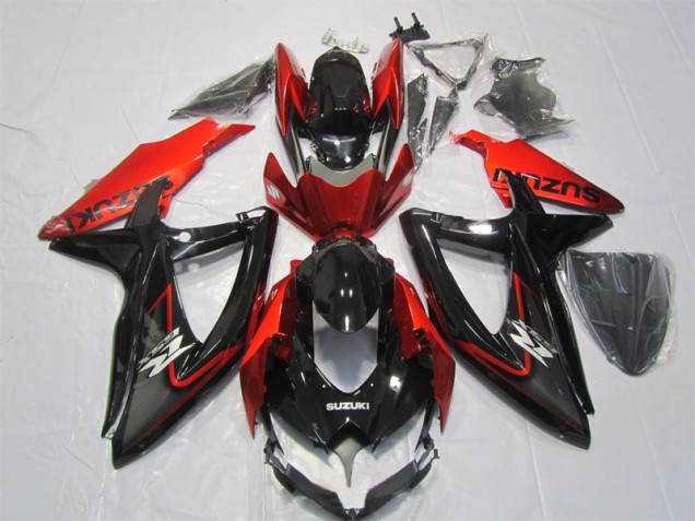 Best 2007-2008 Black Red Suzuki GSXR1000 Motorbike Fairing Canada