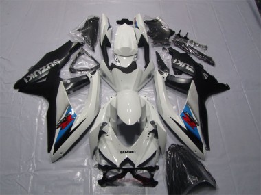 Best 2007-2008 White Black Suzuki GSXR1000 Motor Bike Fairings Canada