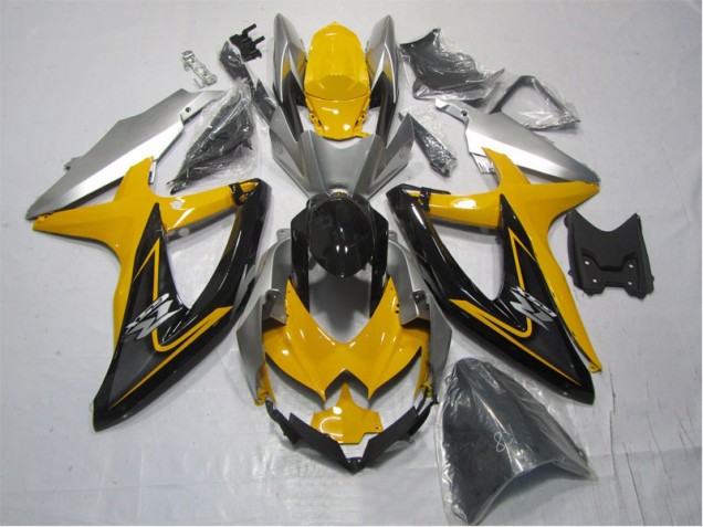 Best 2007-2008 Yellow Black Suzuki GSXR1000 Replacement Motorcycle Fairings Canada