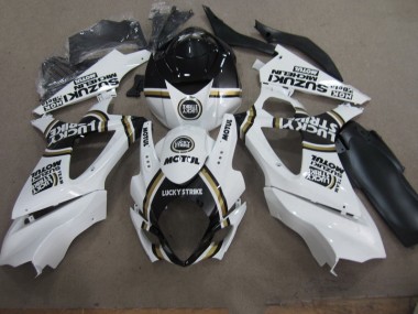 Best 2007-2008 White Lucky Strike Black Motul Suzuki GSXR1000 Motorcycle Replacement Fairings Canada