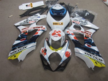 Best 2007-2008 White Blue Dark Dog Suzuki GSXR1000 Bike Fairing Canada