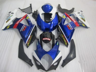 Best 2007-2008 Blue Black Rockstar Suzuki GSXR1000 Bike Fairings Canada