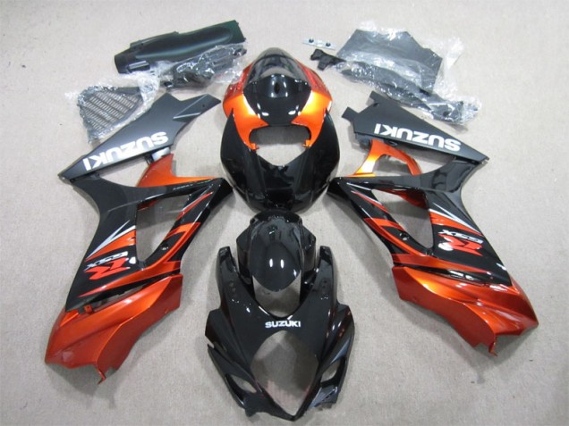 Best 2007-2008 Black Orange Suzuki GSXR1000 Motorbike Fairing Canada