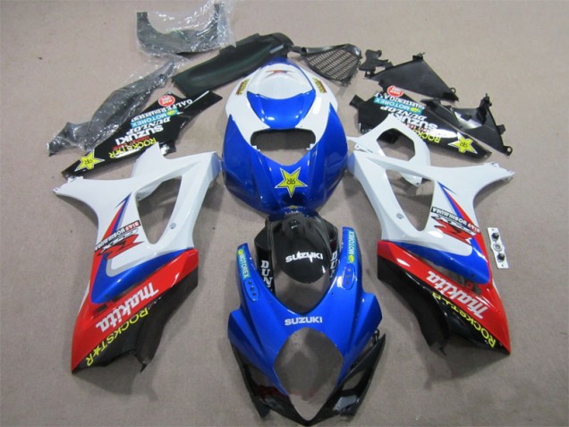 Best 2007-2008 Blue White Rockstar Suzuki GSXR1000 Motorcycle Bodywork Canada