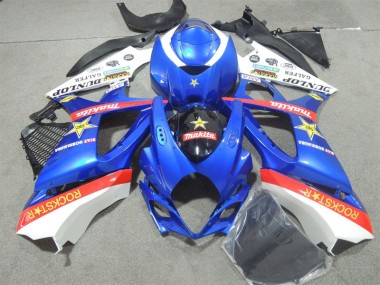 Best 2007-2008 Blue Rockstar Suzuki GSXR1000 Motorcycle Fairings Kits Canada