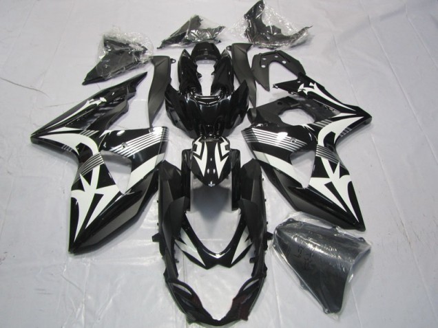 Best 2009-2016 Black White Suzuki GSXR1000 Motorcyle Fairings Canada