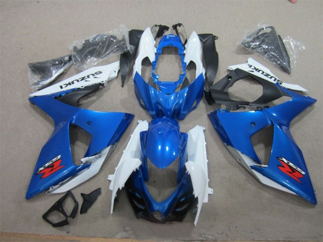 Best 2009-2016 Blue White Suzuki GSXR1000 Motorcycle Fairings Canada