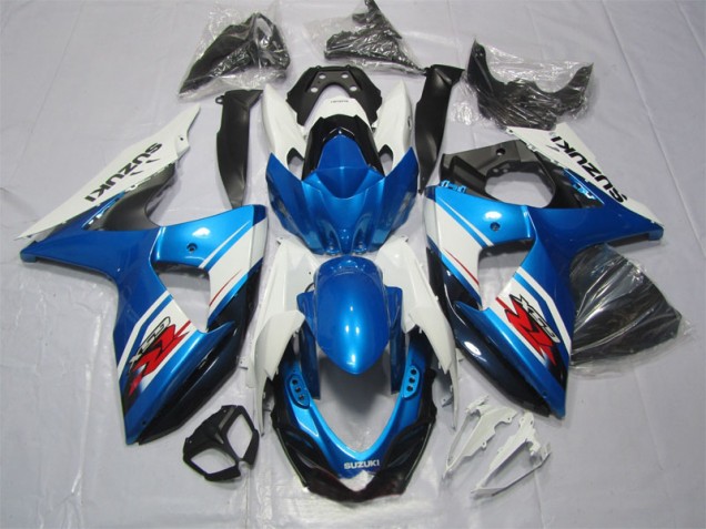 Best 2009-2016 Blue White Suzuki GSXR1000 Replacement Motorcycle Fairings Canada