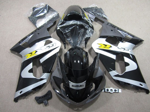 Best 2001-2003 Black White Suzuki GSXR600 Motorbike Fairing Kits Canada