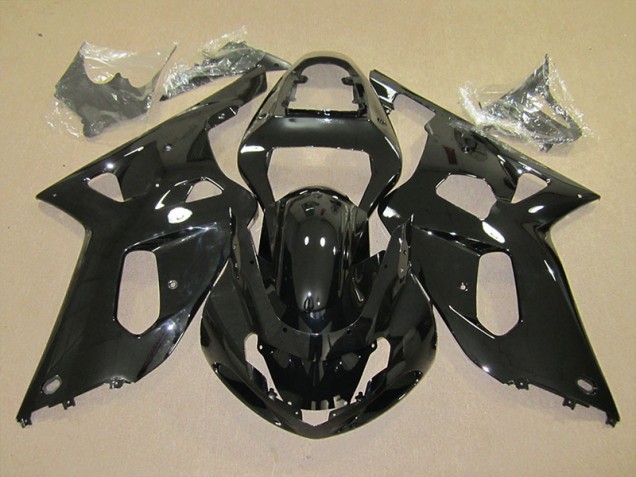 Best 2001-2003 Black Suzuki GSXR600 Motorcycle Fairings Kit Canada