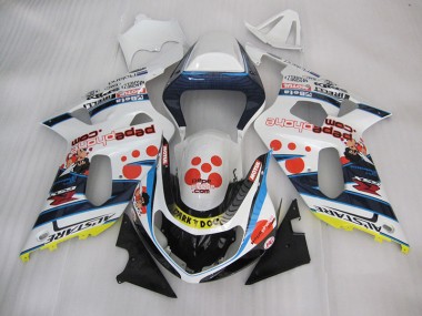 Best 2001-2003 White Blue Dark Dog Suzuki GSXR600 Bike Fairings Canada