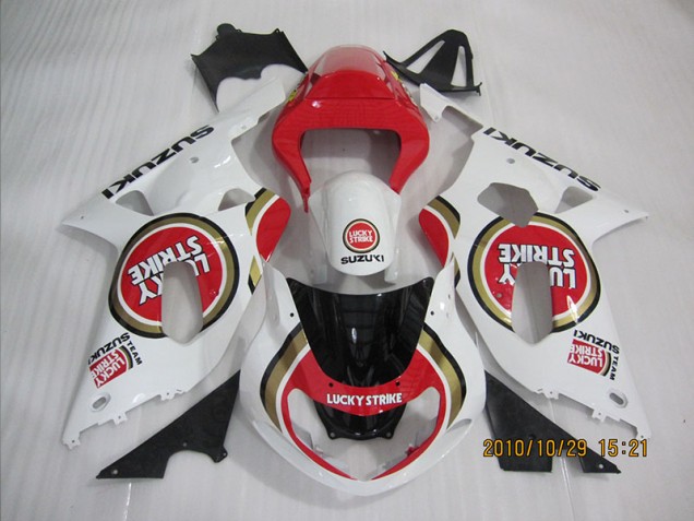 Best 2001-2003 Red White Lucky Strike Suzuki GSXR600 Bike Fairing Canada