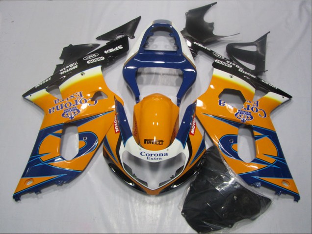 Best 2001-2003 Blue Orange Corona Extra Suzuki GSXR600 Bike Fairing Canada