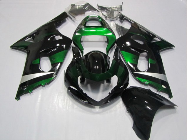 Best 2001-2003 Black Green Suzuki GSXR600 Bike Fairings Canada