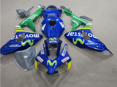 Best 2006-2007 Blue Movistar Castrol Suzuki GSXR600 Motorcycle Fairing Kit Canada