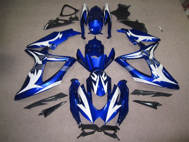 Best 2008-2010 Blue White Suzuki GSXR600 Motorcycle Bodywork Canada