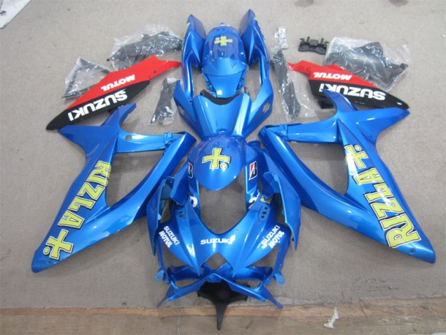 Best 2008-2010 Blue Yellow Rizla White Motul Suzuki GSXR600 Motorcycle Fairings Canada