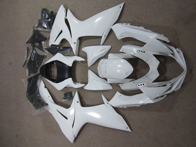 Best 2011-2021 White Suzuki GSXR600 Replacement Fairings Canada