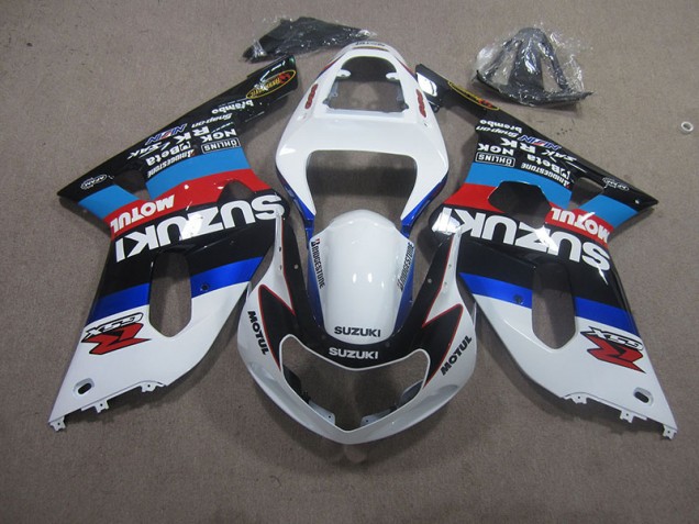 Best 2001-2003 White Blue Red Motul Suzuki GSXR750 Motorbike Fairing Canada