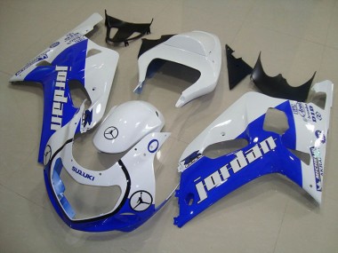 Best 2001-2003 Blue White Jordan Suzuki GSXR750 Motorcycle Bodywork Canada