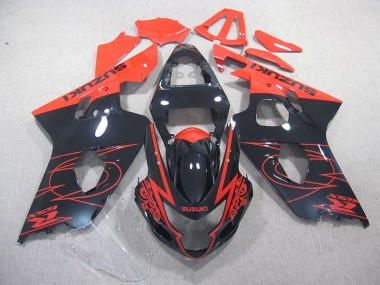 Best 2004-2005 Red Black Suzuki GSXR750 Motorcycle Fairings Canada