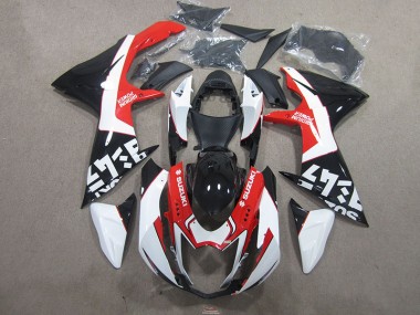 Best 2011-2021 Black Red Suzuki GSXR750 Bike Fairing Canada