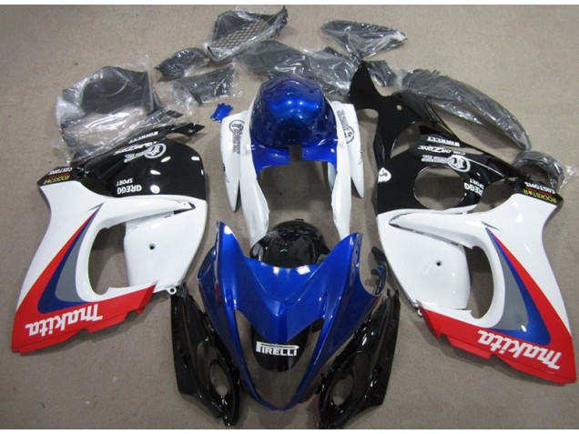 Best 2008-2019 White Blue Makita Suzuki GSXR1300 Hayabusa Moto Fairings Canada