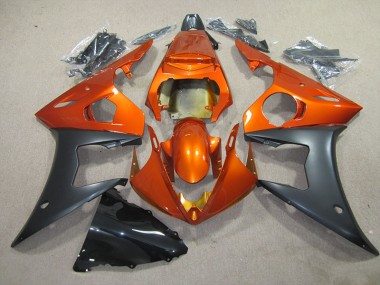 Best 2003-2005 Orange Black Yamaha YZF R6 Motorbike Fairing Kits Canada