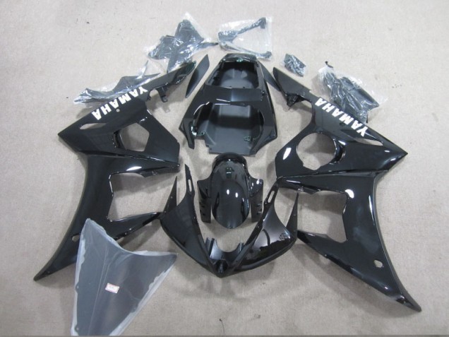 Best 2003-2005 Black White Decal Yamaha YZF R6 Motorcycle Fairings Kit Canada