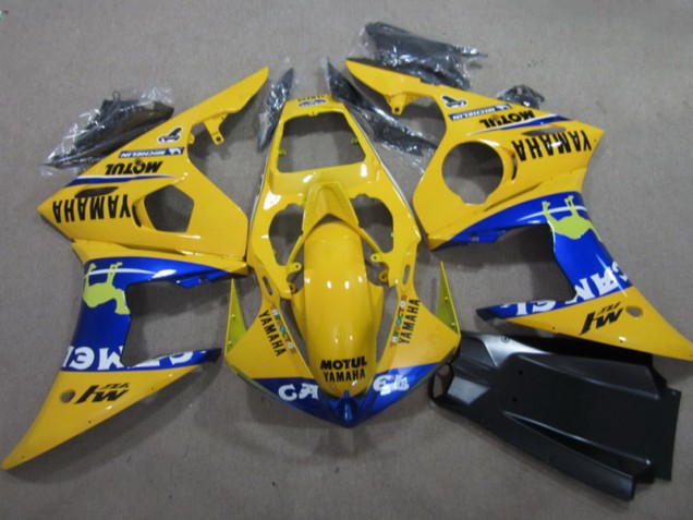 Best 2003-2005 Yellow Motul Yamaha YZF R6 Motorcycle Fairing Kits Canada