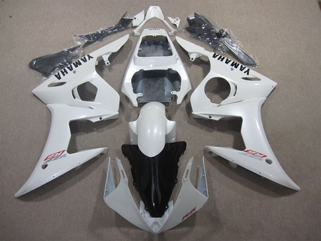 Best 2003-2005 White Yamaha YZF R6 Bike Fairing Canada