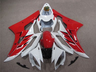 Best 2006-2007 Red White Yamaha YZF R6 Motorcycle Replacement Fairings Canada