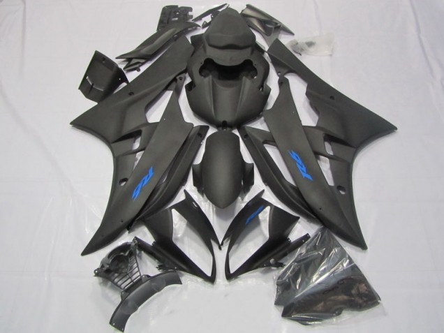 Best 2006-2007 Black Blue Decal Yamaha YZF R6 Motorcycle Fairings Kit Canada