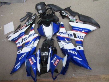 Best 2006-2007 White Blue Sterilgarda Volvo Yamaha YZF R6 Motorcylce Fairings Canada